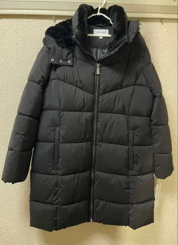 Calvin Klein 블랙 다운 자켓 XL