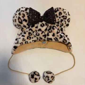 레오파드 무늬 미니 팬캡 베이지 브라운 갈색 2025년 디즈니
