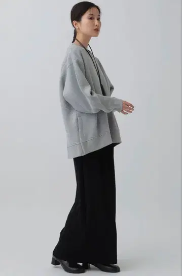 LEPSIM 벨로아 플리츠 스커트 블랙 허리밴딩