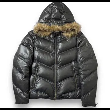 00s 헤이세이 갸루 퍼 다운 광택 시크 스타일 페어리 그런지 y2k