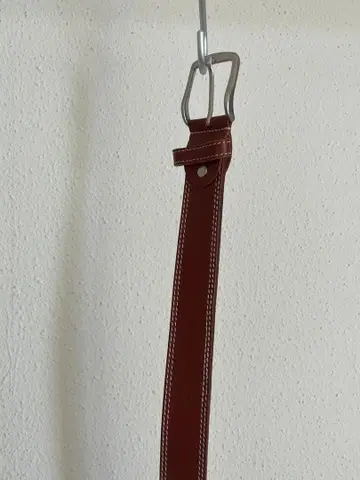 이탈리아제 가죽 벨트 카멜