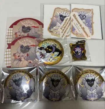 해즈빈 호텔 천국조 카페 굿즈 세트 아담 세라 에밀리 캔뱃지