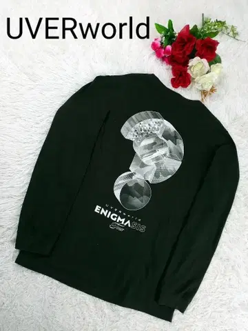 [레어] UVERworld 롱T 에니그마 블랙 양면 프린트