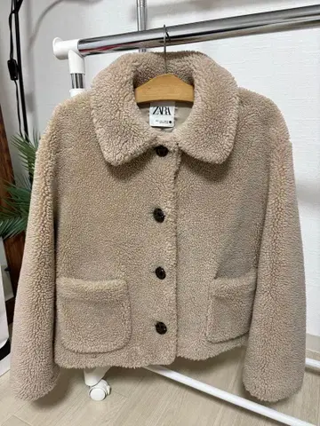 [ ZARA ] 보아 자켓 베이지 L