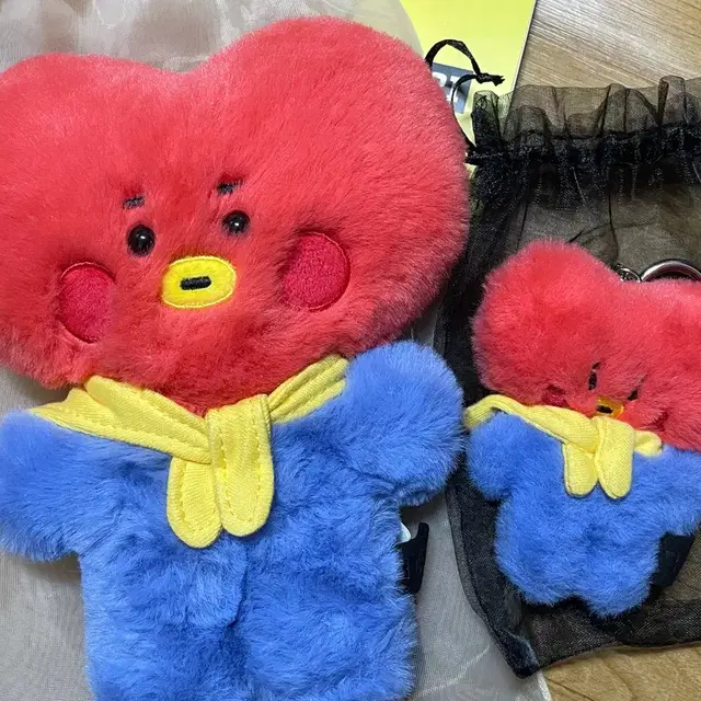 방탄 BT21 타타 플랫퍼 인형 키링 백참