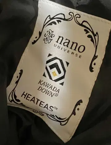나노 유니버스 x KWD 카와타 다운 단토리오 스텐칼라 다운 코트