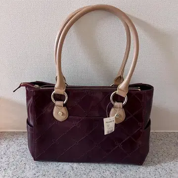 PINKY&DIANNE 체크 에나멜 핑키&다이앤 토트백