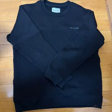 travisMathew 블랙 리브 니트 스웨터