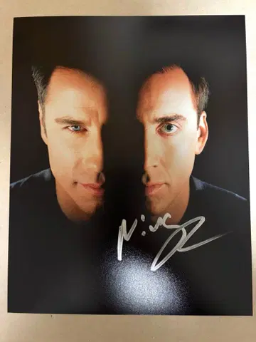 도쿄 코믹콘 2025 친필 사인 니콜라스 케이지 액자 포함 페이스 오프