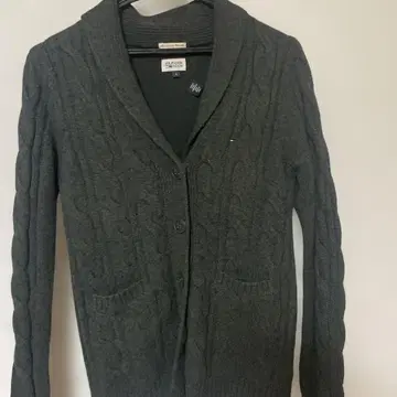 HILFIGER DENIM 다크 그레이 가디건 S 사이즈
