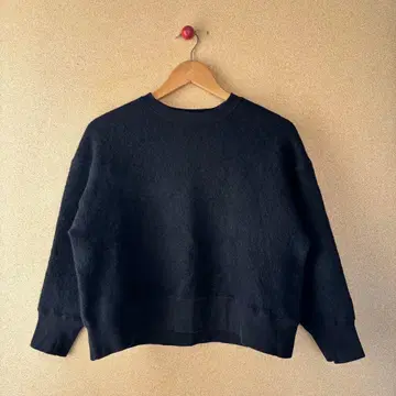 카구레 울 코튼 풀오버 / 블랙