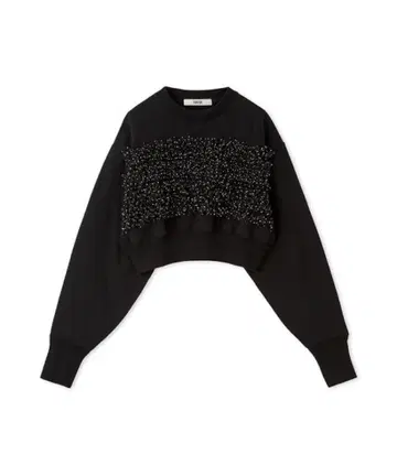 FURFUR 튤 프릴 콤비 맨투맨