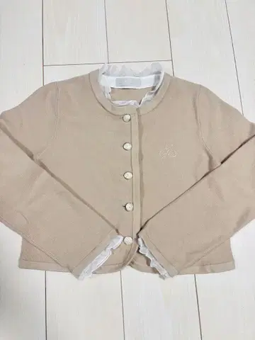 CELFORD 프릴 탈부착 가디건 그레이지