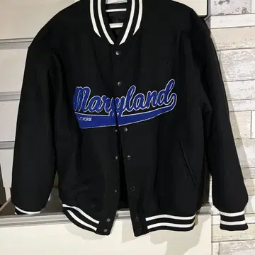 메릴랜드 발티모어 바시티 자켓 블랙