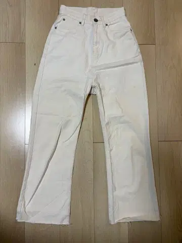 JEANASIS 화이트 데님 팬츠 S 사이즈