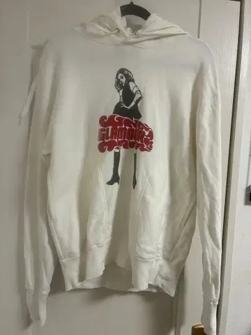 hysteric glamour 화이트 후드 후드티