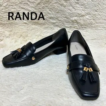 [ 컨디션 최상 ] RANDA 태슬 로퍼 M 23.5cm 블랙