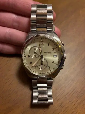 HAMILTON 카키 파이롯트 크로노그래프