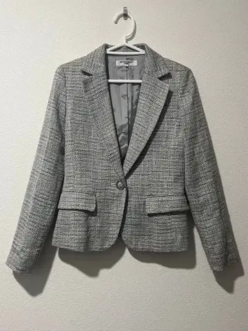 NATURAL BEAUTY BASIC 그레이 계열 트위드 블레이저
