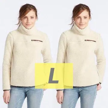 니트 스웨터 플리스 복슬복슬 푹신푹신 빅 실루엣 화이트 L