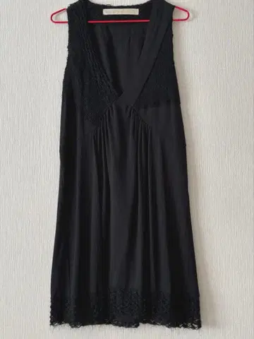 miry dcera 니트 슬리브리스 원피스 블랙