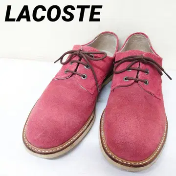 라코스테 LACOSTE 스웨이드 가죽 신발 레이스업 캐주얼 슈즈