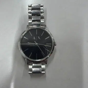 AX 블랙 손목시계 스테인리스