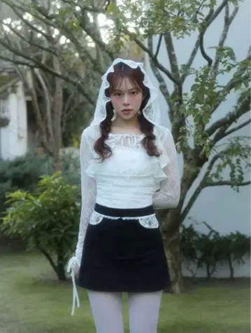 bubbles 레이스 후디 앙상블