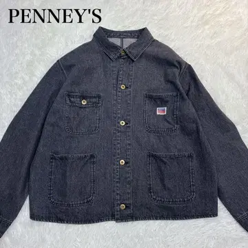 [ 새상품급 ] 페니즈 10 온스 데님 크림슨 엔지니어 자켓 숏 기장