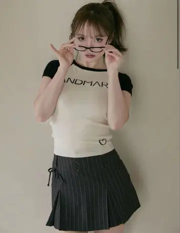 andmary Mary logo knit tops ivory