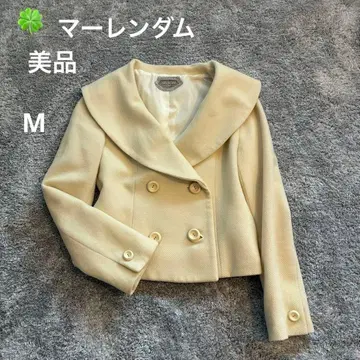 새상품급 마렌담 자켓 아이보리 더블 브레스트 울 98