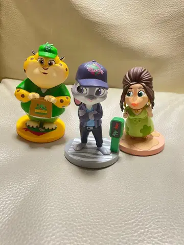 주토피아 애니메이션 캐릭터 피규어 세트