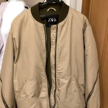 ZARA 골든 브라운 봄버 자켓 M 사이즈