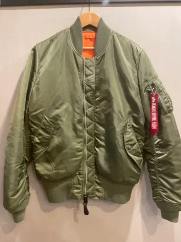 ALPHA M-1 카키 x 오렌지 사이즈 M 새상품급 / 2016년 구매