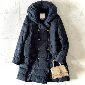 새상품급 자유구 LIMONTA 리몬타 다운 코트 블랙 40 사이즈 블랙