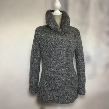 유나이티드 애로우즈 다운 자켓 울 소재 스탠드 칼라