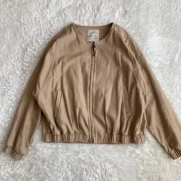 스튜디오 클립 베이지 집업 블루종 자켓 와이드 루즈핏