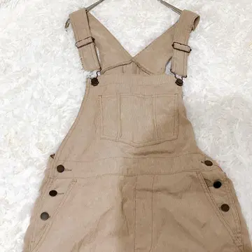 M274 [지유] 코듀로이 오버롤 살로펫 와이드 레그