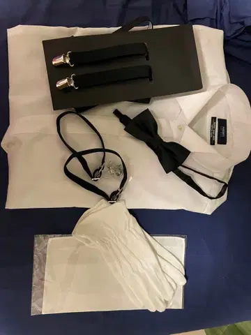 신랑 잡화 세트 셔츠 포함 8점 세트