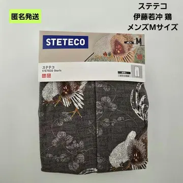 [익명] 유니클로 스텟테코 남성용 M 이토 쟈쿠츄 에도 우키요에 게이소도