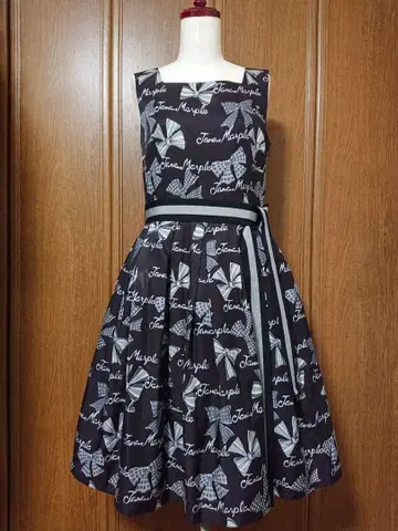 제인 마플 janemarple 리본 스퀘어 드레스