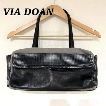 VIA DOAN 비아도안 숄더백 블랙 가죽 블랙