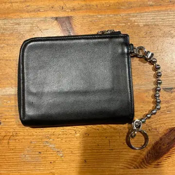 JAM HOME MADE 블랙 가죽 접이식 지갑