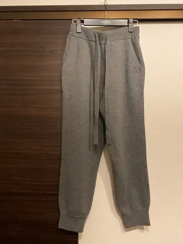 새상품급 DRAWER 드로어 14G 밀라노 니트 팬츠 그레이 울 캐시미어