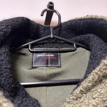 pierre cardin 후드 부착 롱 코트