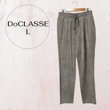 두클라쎄 코듀로이풍 이지 팬츠 캐주얼 팬츠 L 그레이지