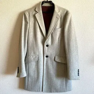 TAKEOKIKUCHI 체스터 울 코트 그레이 다케오 키쿠치