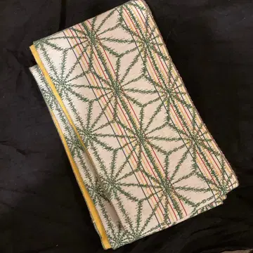 요네자와 린넨 아사노하 패턴 반폭 오비