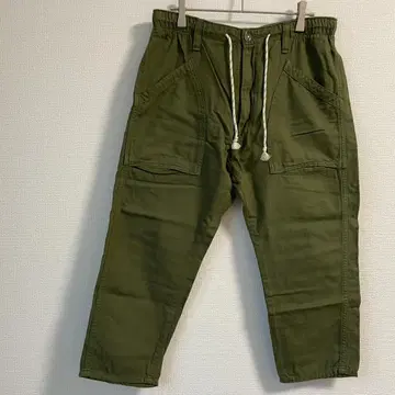 Lee 리 베이커 이지 크롭 팬츠 일본제 올리브 면 100%