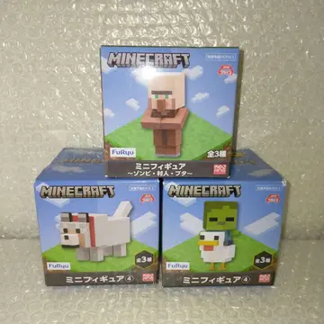 Minecraft 마인크래프트 미니 피규어 주민 좀비 닭 개